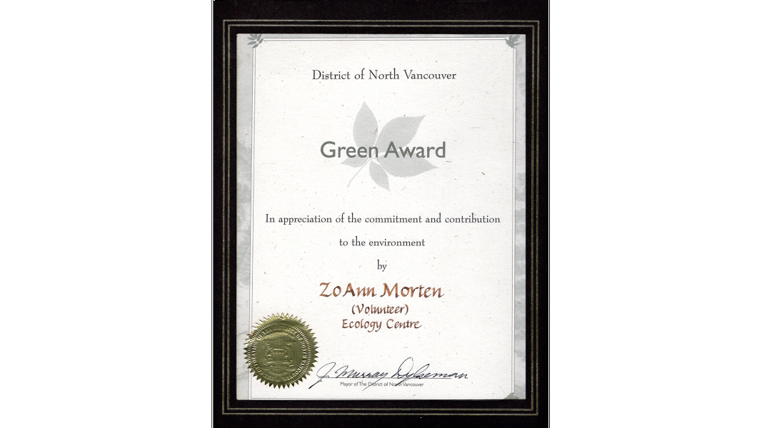 Zo Ann Morten's Awards