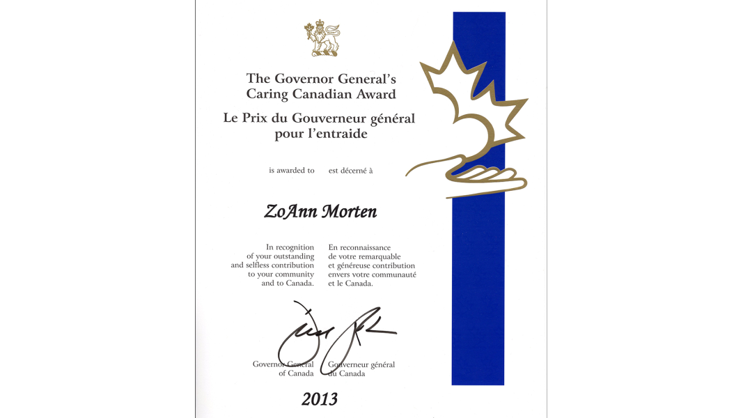 Zo Ann Morten's Awards